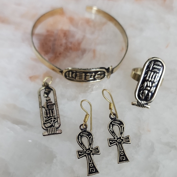 Egyptian Copper Jewelry Set - Picture 14 of 14